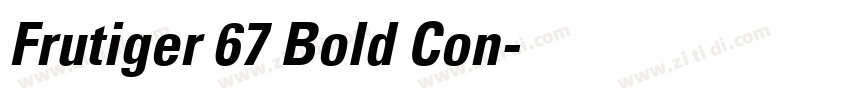 Frutiger 67 Bold Con字体转换